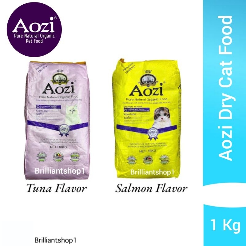 AOZI DRY KITTEN / ADULT CAT FOOD ( 1 KG Repacked) Shopee Philippines