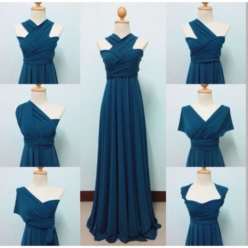 Blue green infinity dress best sale