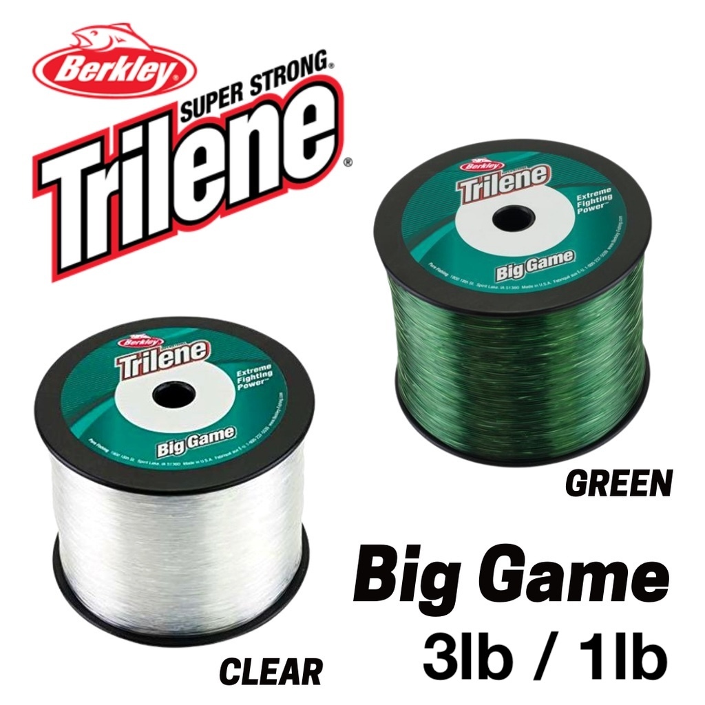 Berkley Trilene Big Game Mono Line 3lb BG380-22 3270 yd Green/ 1lb