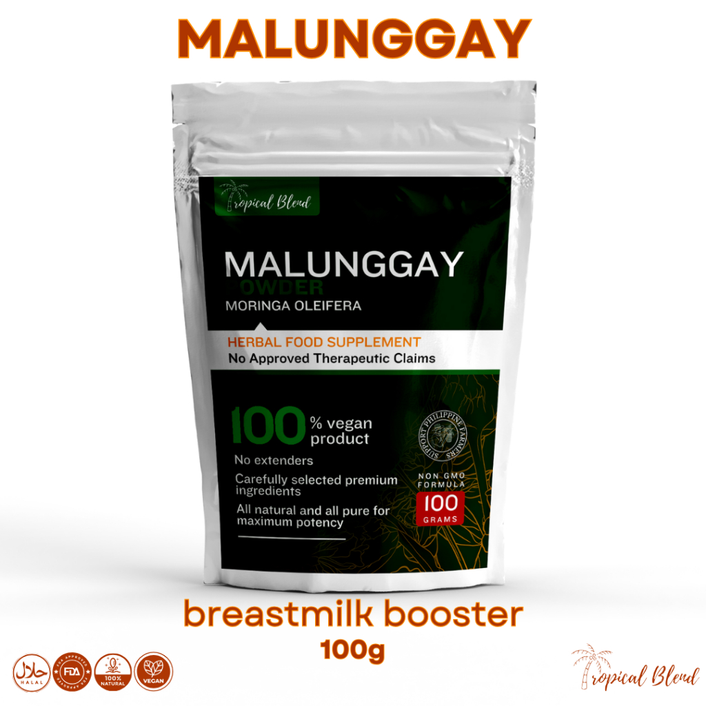 Malunggay Powder Food Supplements Pure and Organic FDA Approved (100g