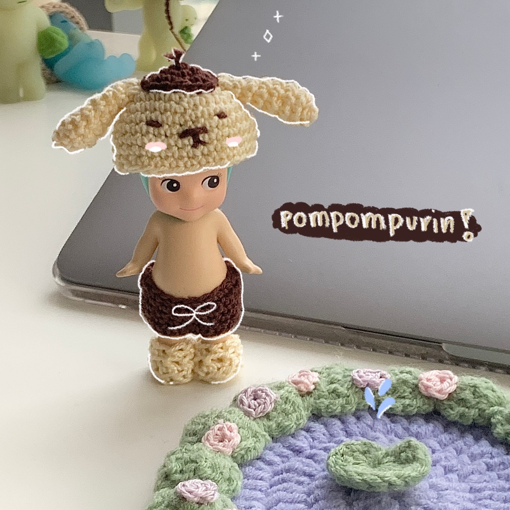 sonny angel crochet clothes! [POMPOMPURIN VER.] | Shopee Philippines