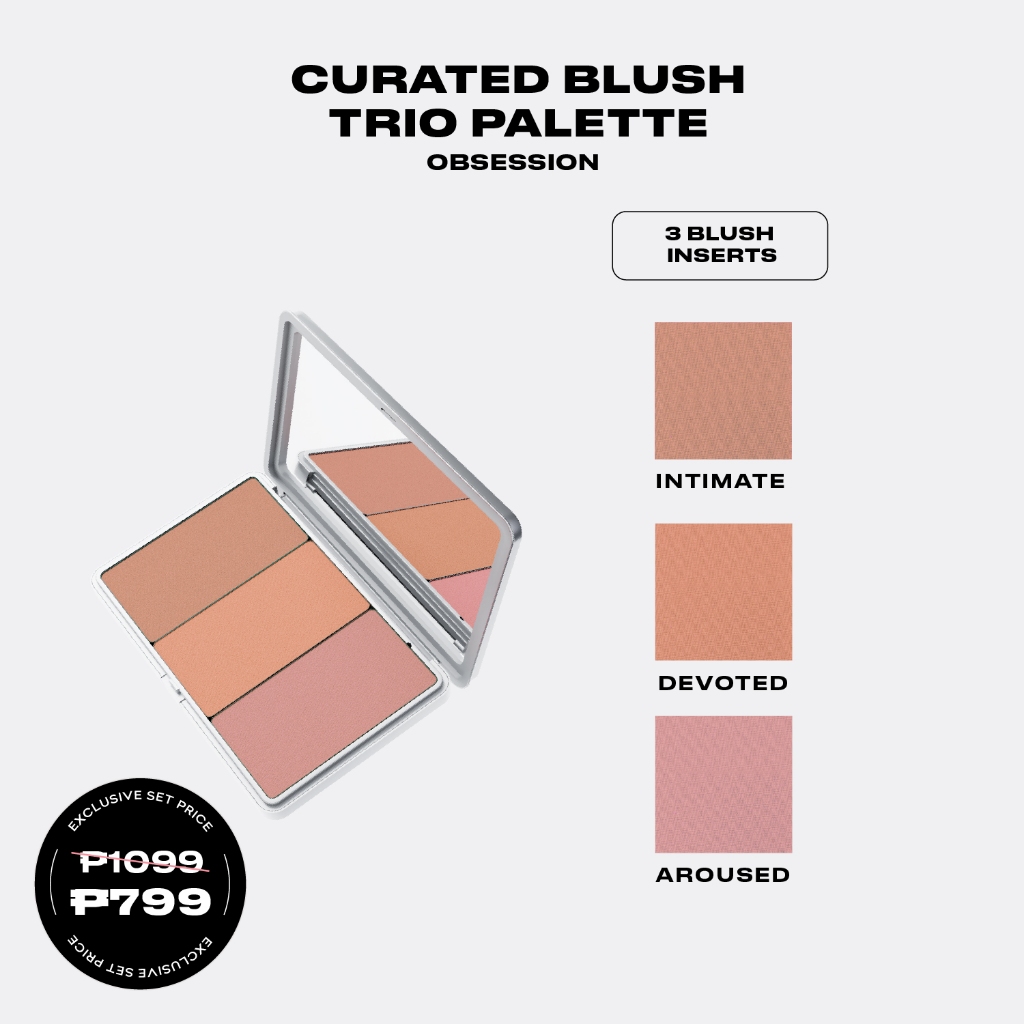 Issy Curated Blush Trio Palette In Obsession Shopee Philippines