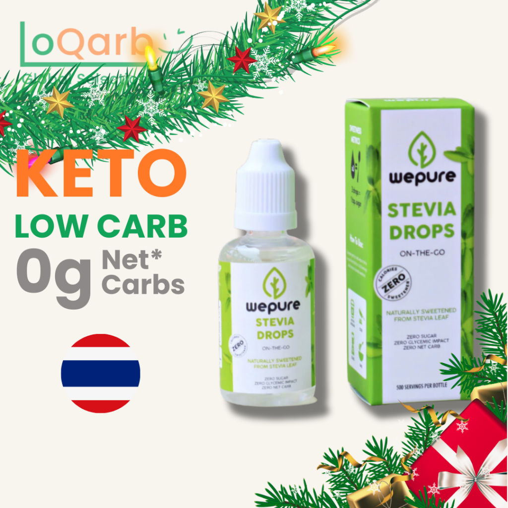 WEPURE Stevia Drops Sweetener 30ml (500 servings) Original Low Carb