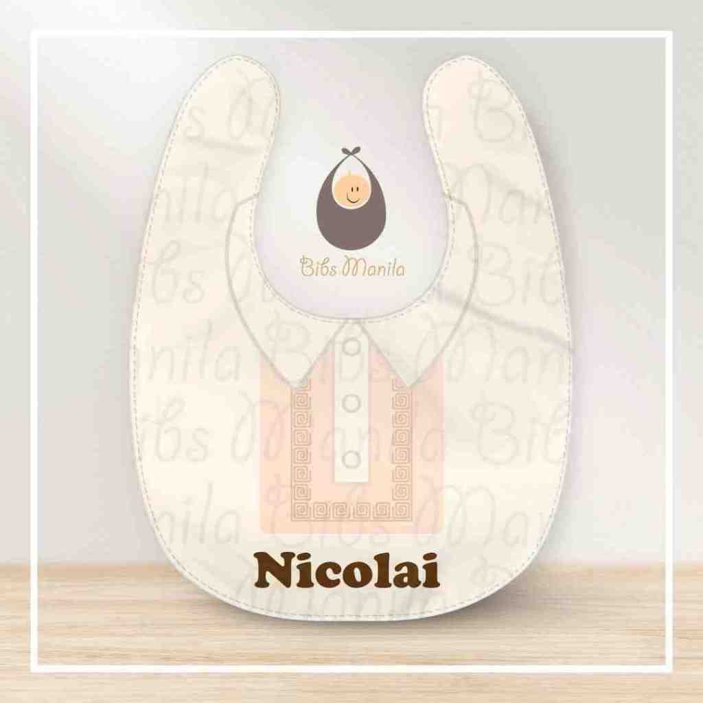 Bibs Manila Barong Tagalog Personalized Baby Bib Shopee Philippines