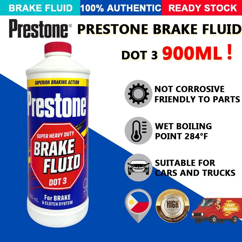 Prestone Brake Fluid DOT 3 900ml Fully Synthetic for Brake & Cluth