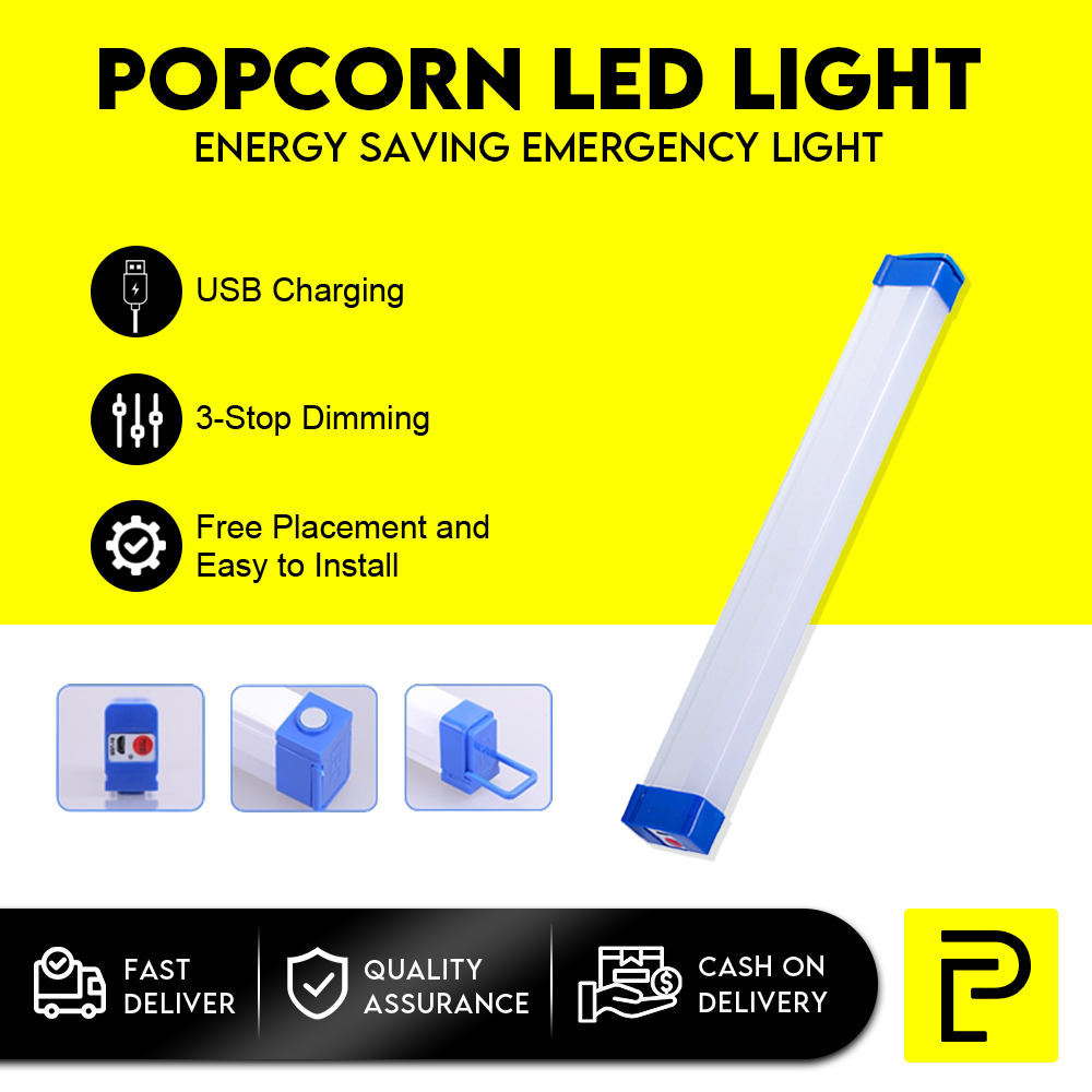 Popcorn Emergency LED Energy Saving Rechargeable Lights | Shopee ...