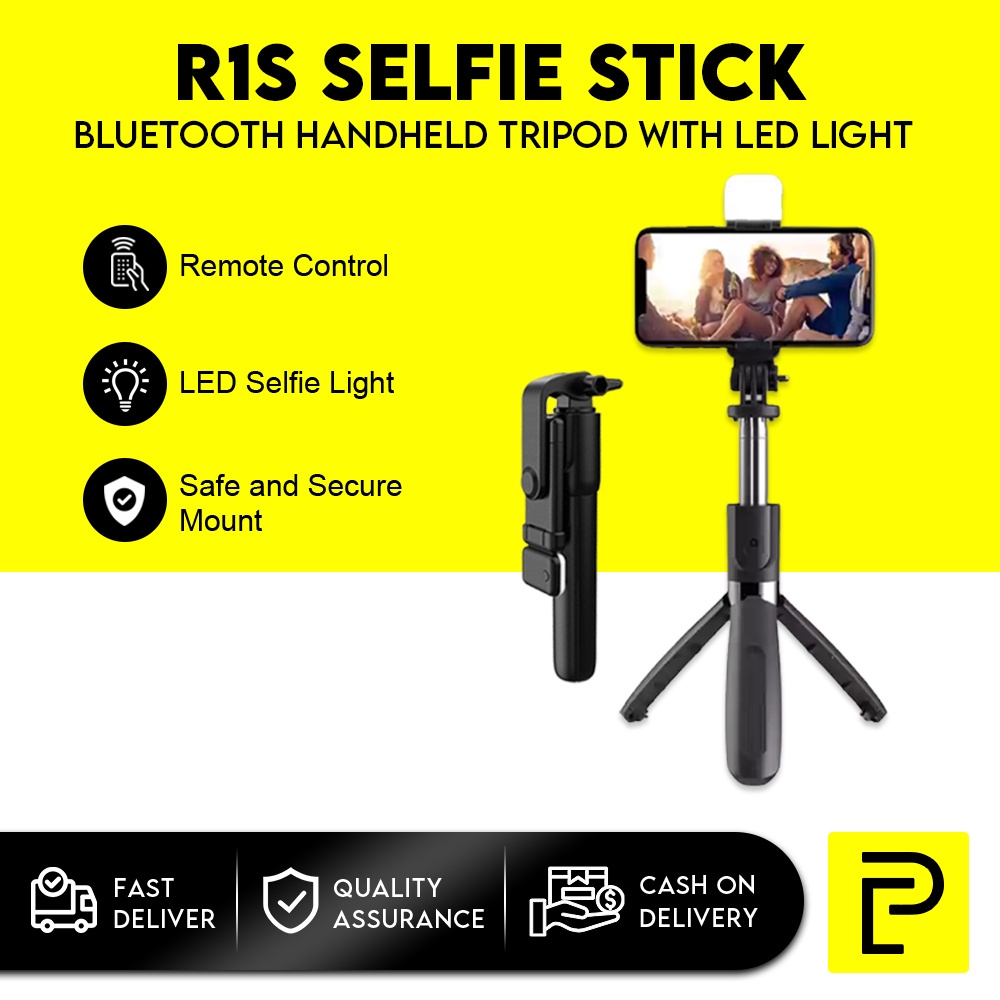 Popcorn R1S Wireless Bluetooth Foldable Handheld with Shutter Remote