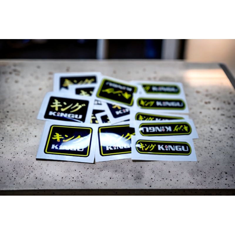 KINGU EMBLEM | 3D Embossed VINYL STICKER | Shopee Philippines