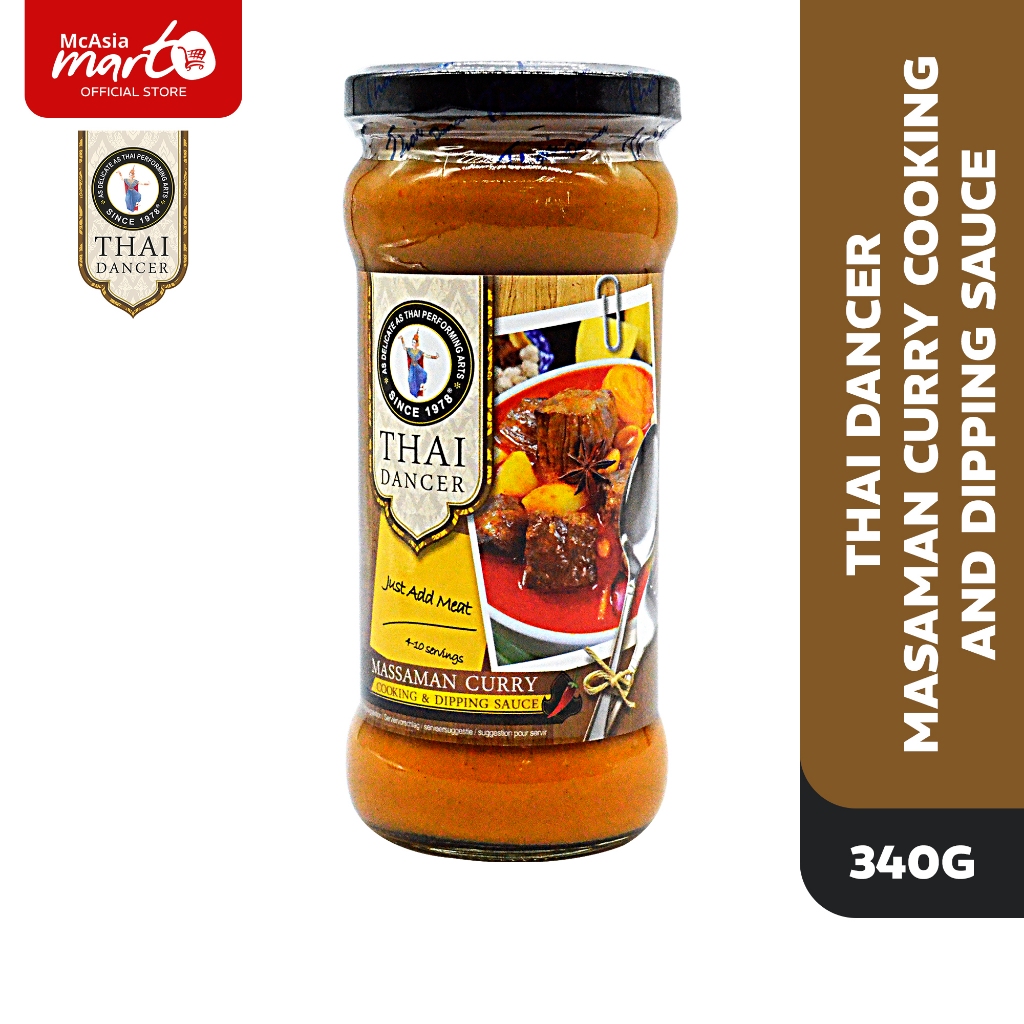 THAI DANCER MASAMAN CURRY COOKING and DIPPING SAUCE 340G | Shopee ...