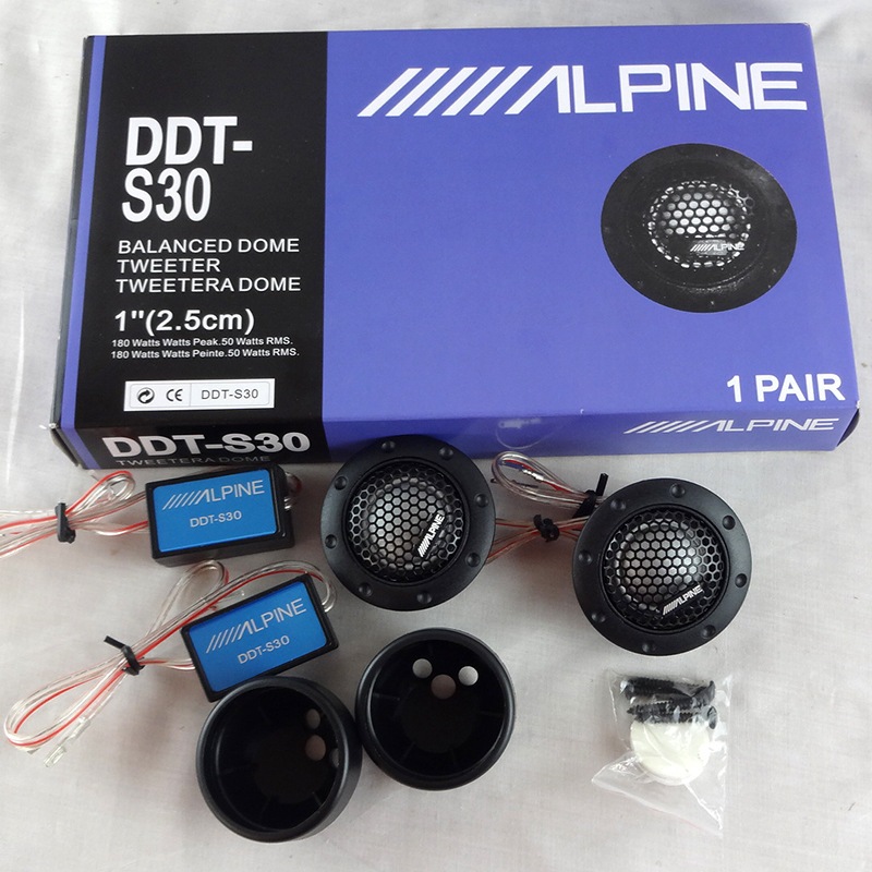 Alpine DDT S30 Car Stereo Speakers Music Soft Dome Balanced Car ...