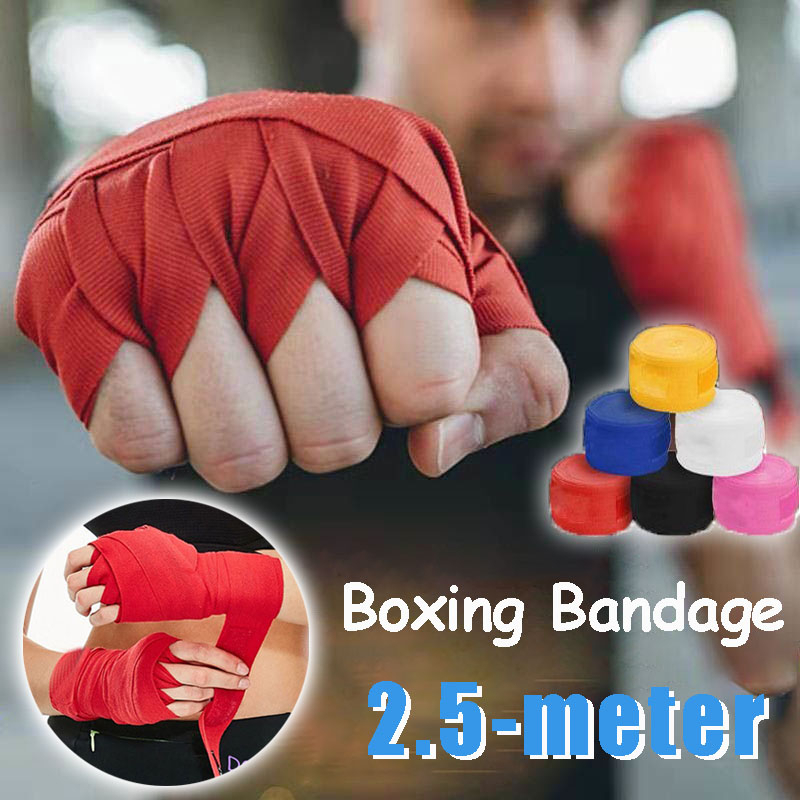 Boxing Bandage Hand Wrap 100 Cotton Bandage Thai taekwondo Boxing Hand Guard Kickboxing Gloves