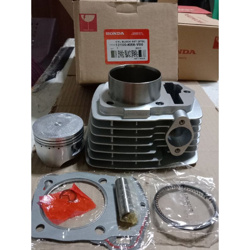 Honda genuine Cylinder Block assy with piston kit ring gasket for(XR200
