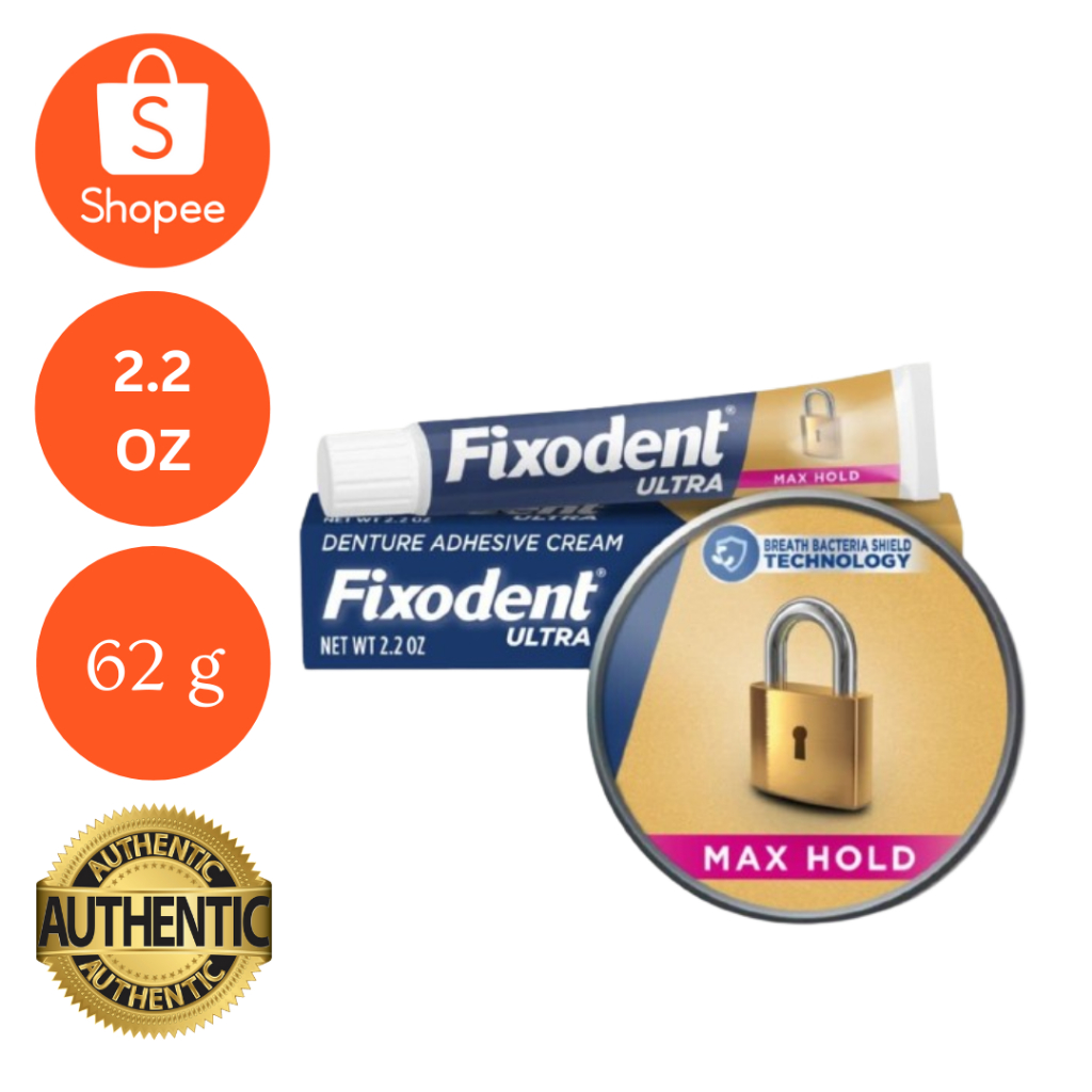 Fixodent Ultra Max Hold Denture Adhesive Cream 62g Imported From Usa