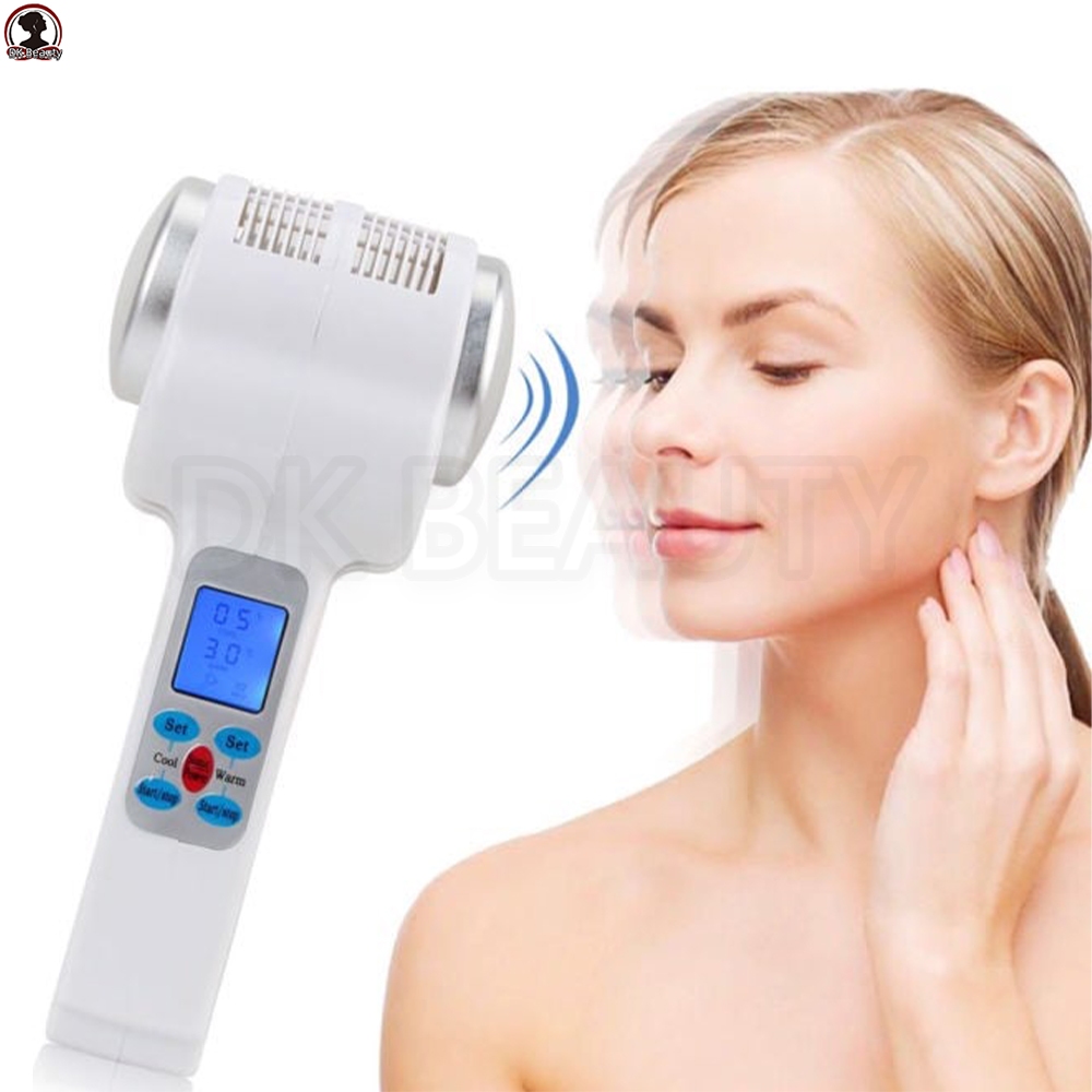 Ultrasound Hot Cold Hammer Body Slimming Face Lifting Ultrasonic Therapy Lymphatic Massage