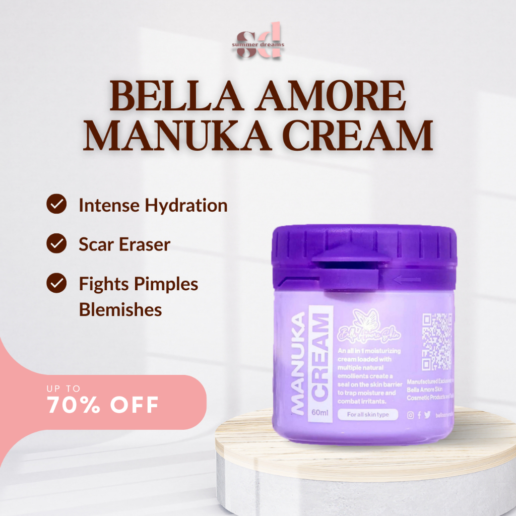 BELLA AMORE SKIN Manuka Cream All in 1 Moisturizer Cream 60ml | Shopee ...