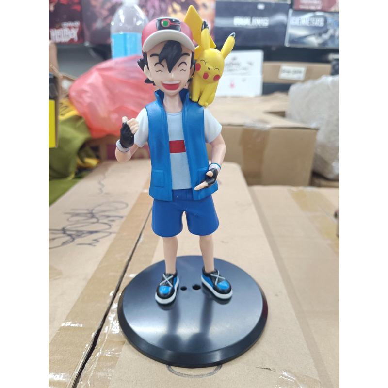 19cm pokemon ash and pikachu figure shopee philippines