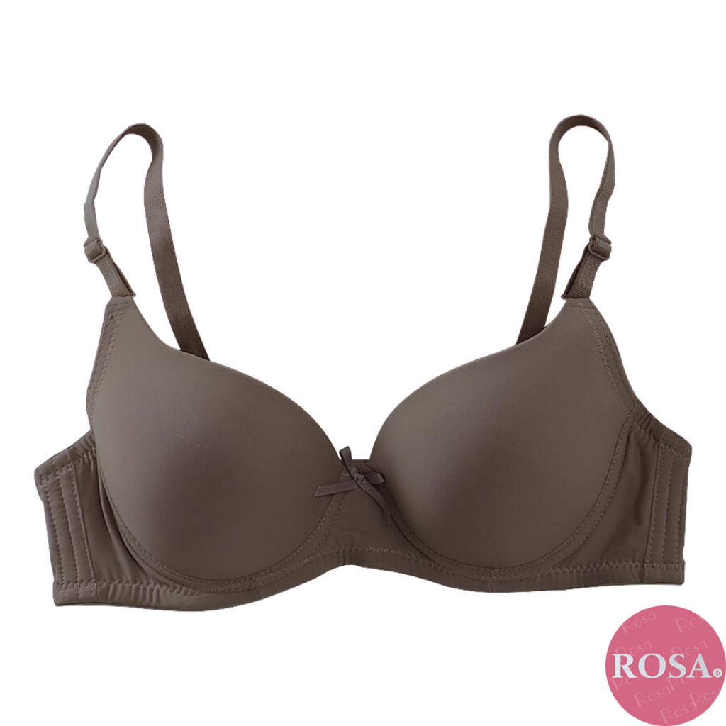 Rosa Solid Colors Bra Cup B Thin Soft Smooth Lingeries Adjustable Push ...