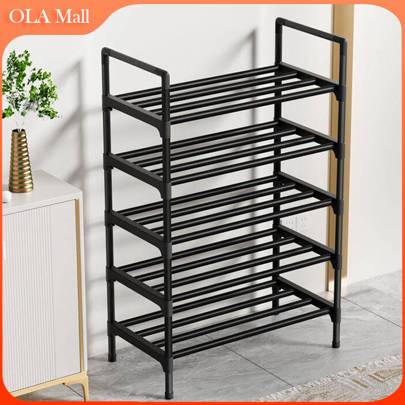 OLA 4/5 Layer Shoe Rack Storage Stand assembly Dormitory steel tube ...