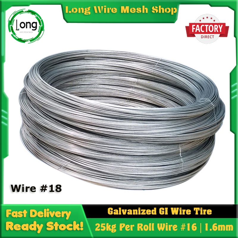 1kg/Roll Galvanized GI Tire Wire Gauge Heavy Duty Iron Alambre