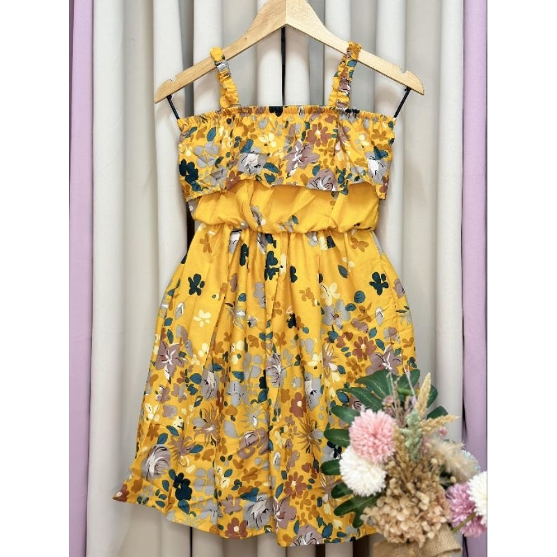 Challis Garter Strap Dress | Alangan Dress for 8-11yrs Old Petite ...