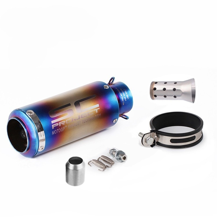 SC Universal 51mm Motorcycle Exhaust Pipe Locomotives Professional ...