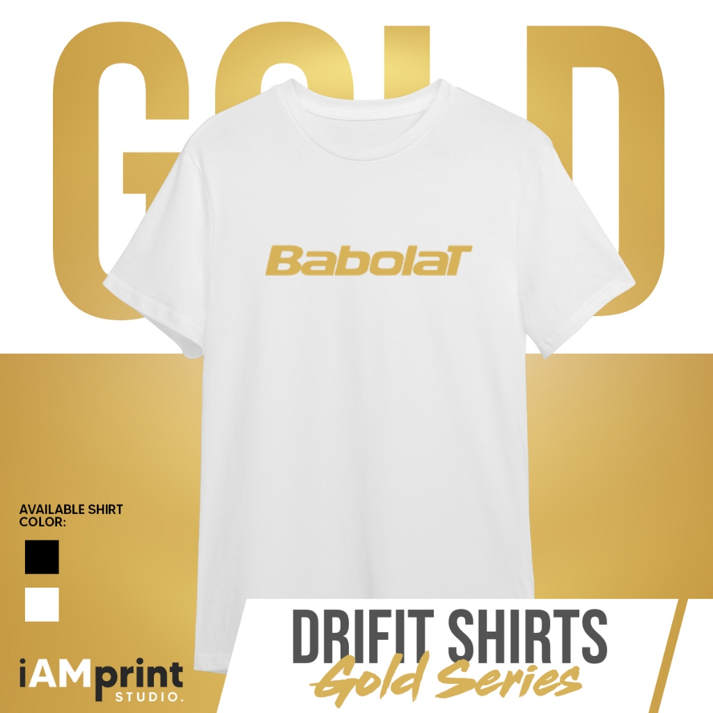 Babolat Badminton Dri fit Shirt Gold Series Volleyball Table