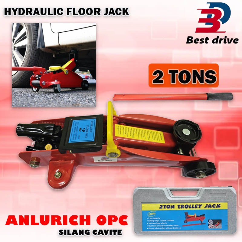 HYDRAULIC FLOOR JACK 2 TONS (CROCODILE JACK ) WITH CARRYING CASE