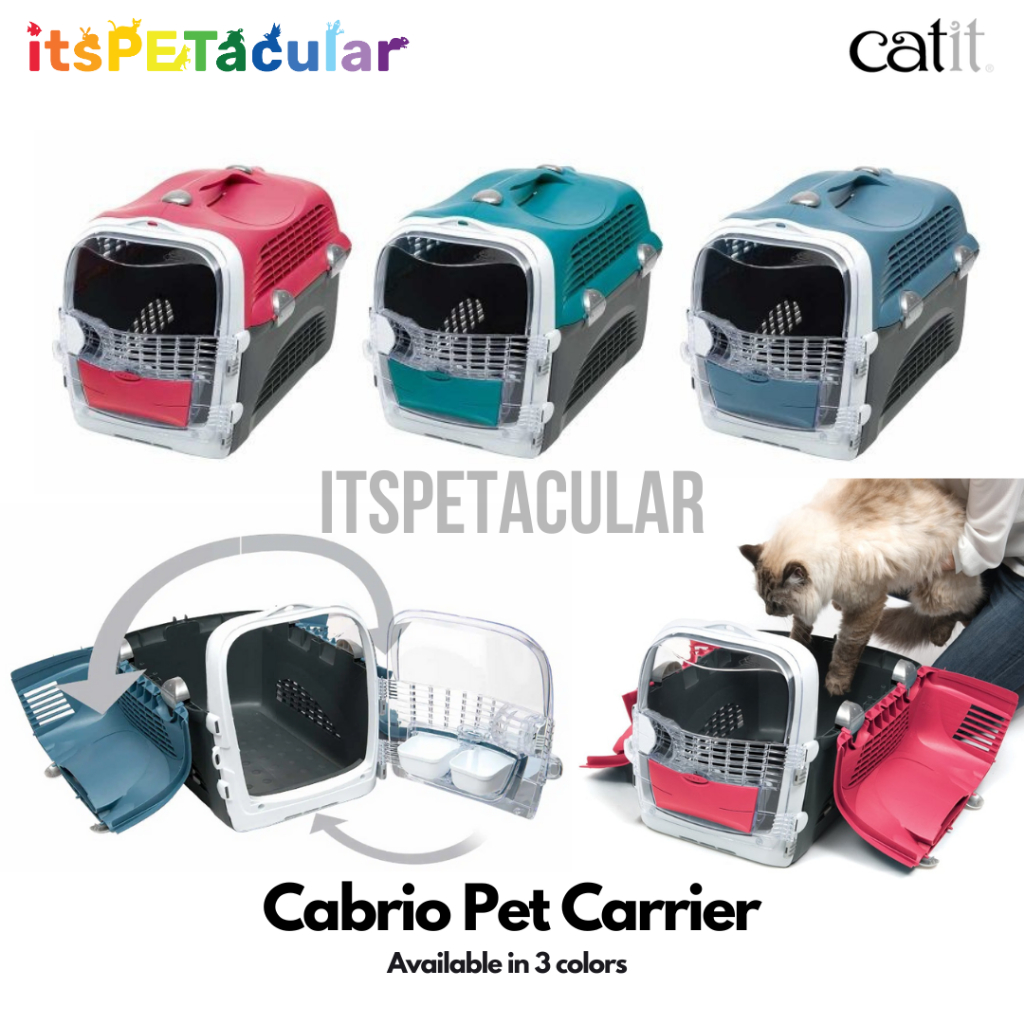 Catit Cabrio Pet Carrier Dog Cat Travel Cage | Shopee Philippines