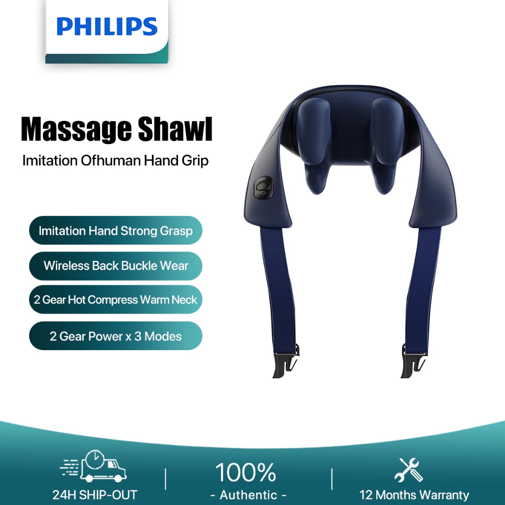 Philips Neck Shoulder Massage Wireless Clamp Kneading Massage Hot