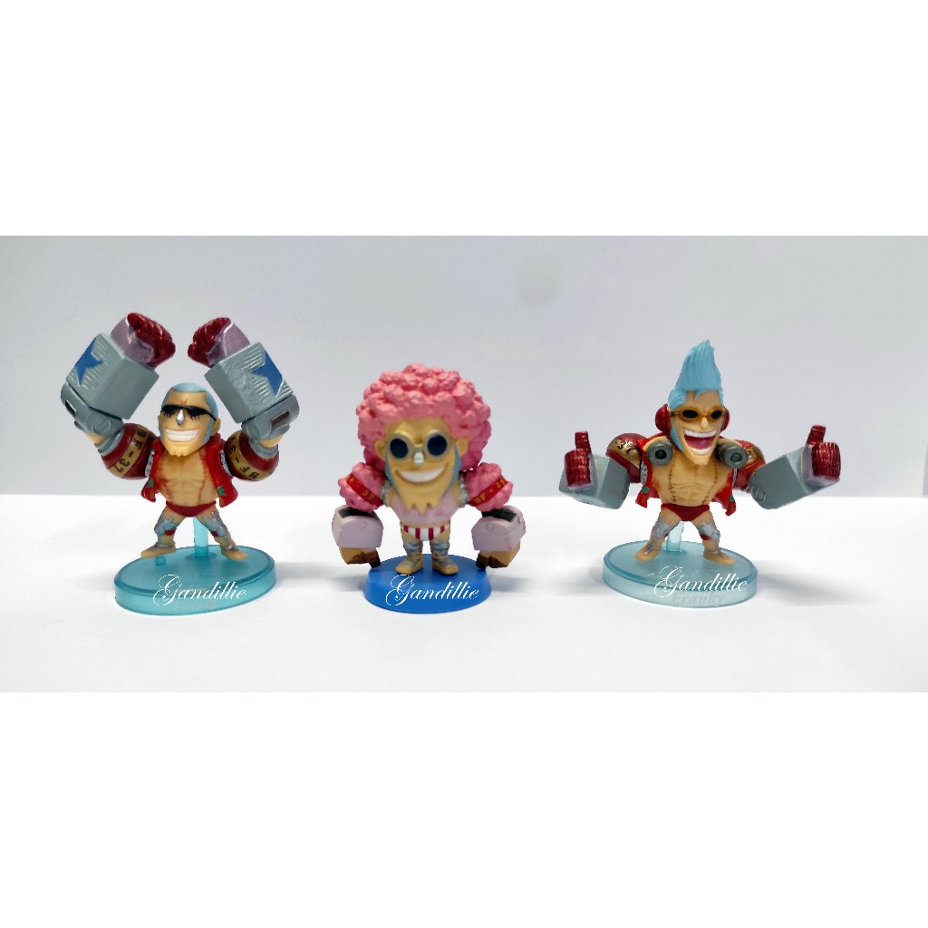 One Piece Action Figures Luffy Zoro Usopp Nami Chopper Brook Franky Bloco De Construção Coleção