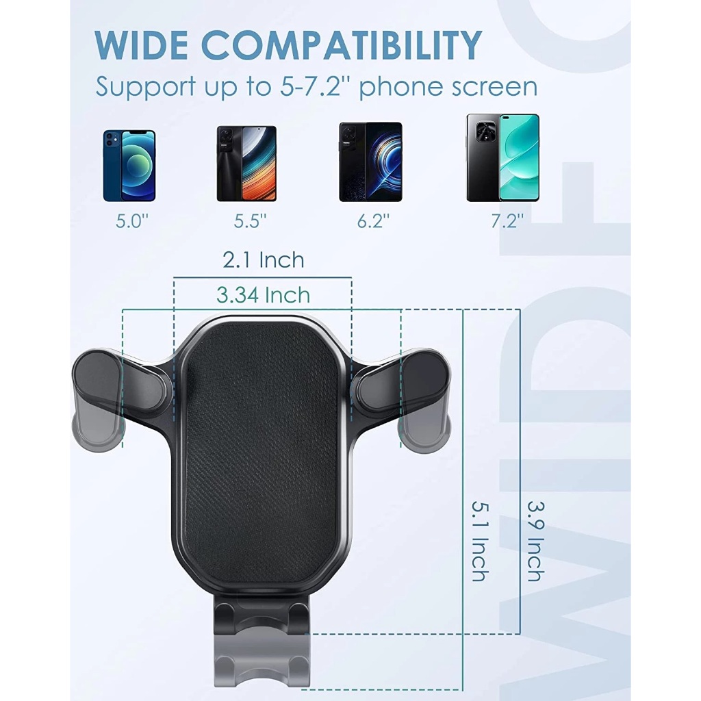 Car mobile phone bracket gravity air outlet car navigation shockproof ...
