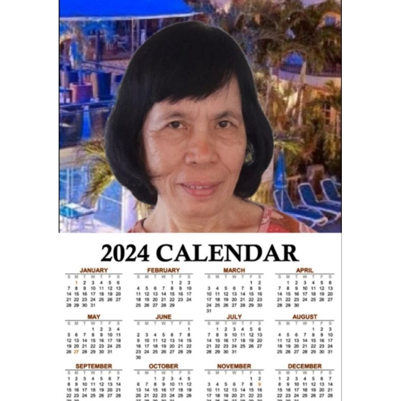 CALENDAR FOR THE YEAR 2024 Shopee Philippines