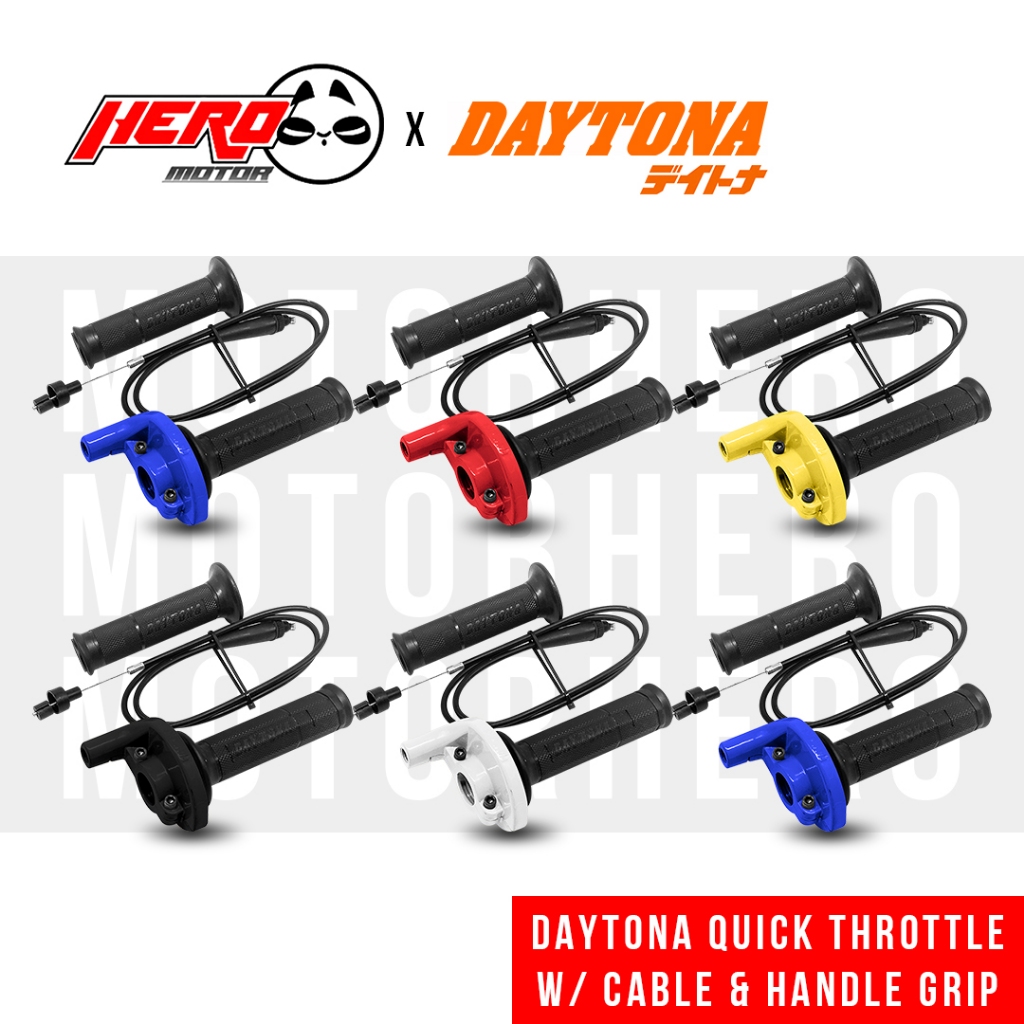 Daytona Quick Throttle with Cable & Handle Grip Universal Made in
