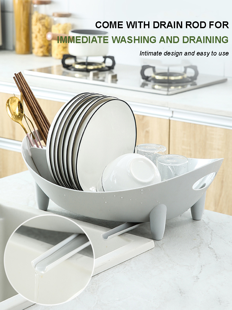 Plastic Dish Rack Plastic Kitchen Shelves Kitchen Utensil Dish Storage Rack Drain Dish Kitchenware Shopee Philippines