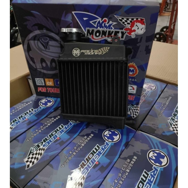 RACING MONKEY BIG RADIATOR ASSY 2 ROW FOR YAMAHA AEROX V2 / NMAX V2 ...