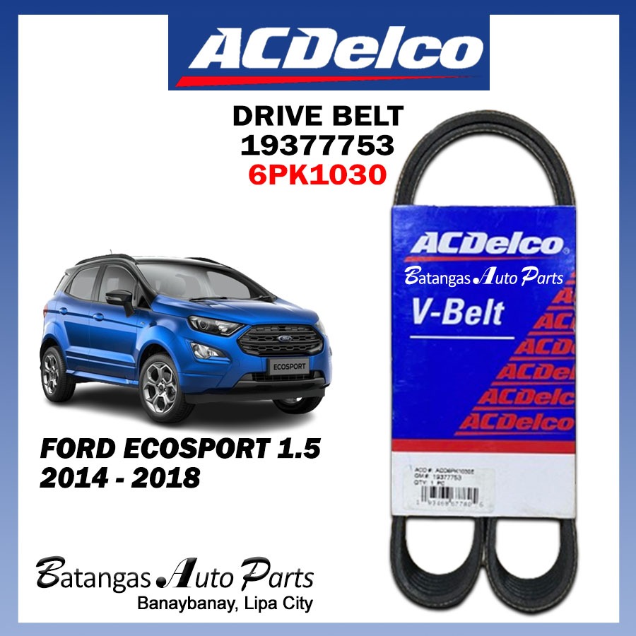 ACDELCO ALTERNATOR DRIVE BELT FORD ECOSPORT 1.5 20142018 6PK1030