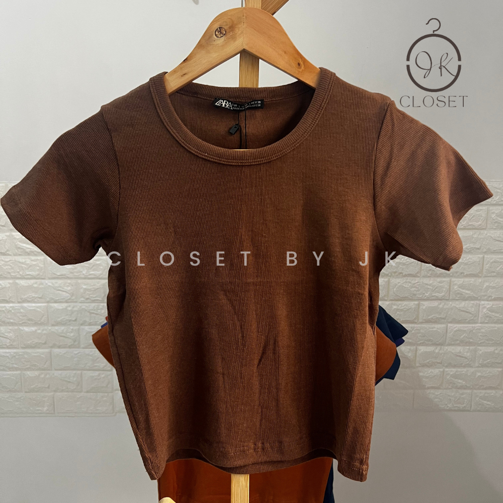 Closet by JK | Basic Croptop Thick Ribbed Fabric | Shopee Philippines