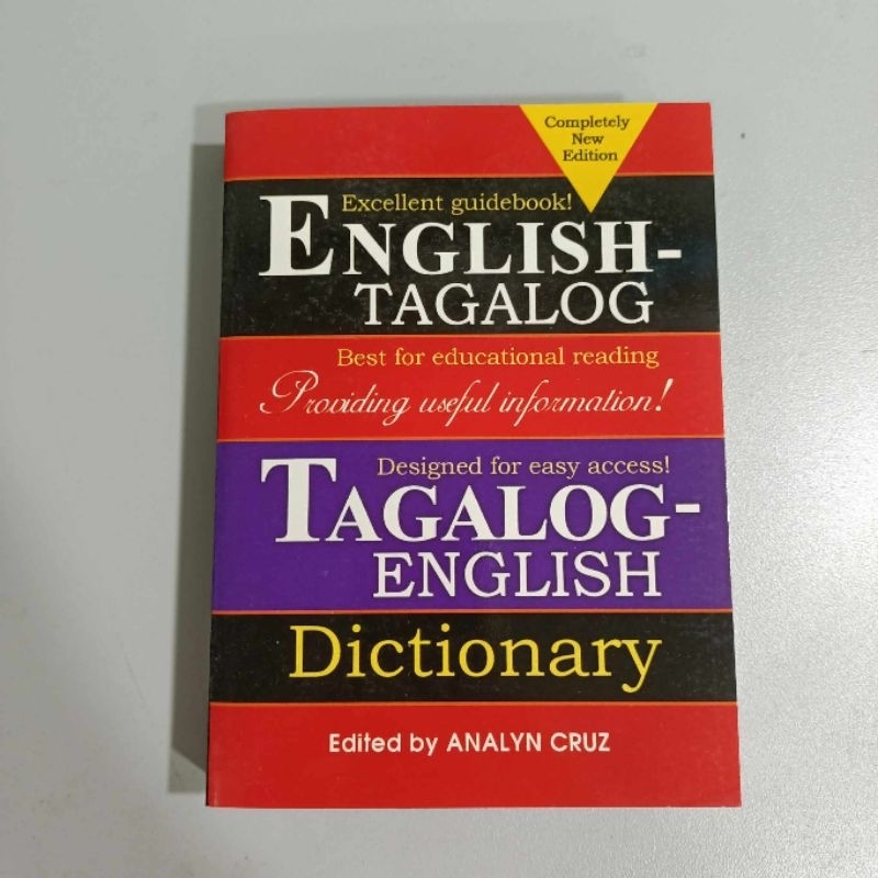 English Tagalog TagalogEnglish Dictionary Shopee Philippines