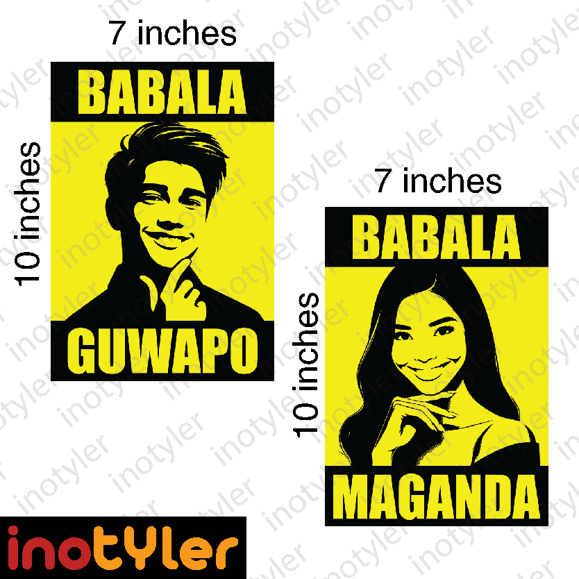 Babala Guwapo Maganda Pogi Warning Sign Signage Signboard Sign Board