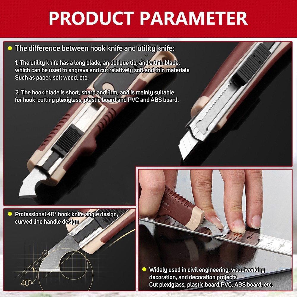 Acrylic Hand Cutter Multi Functional and Plastic Shell Utility Knife ...