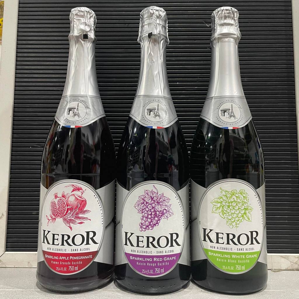Keror NonAlcoholic Sparkling Drink, Red Grape / Apple Pomegranate
