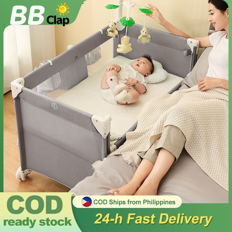 New Liftable Crib For Baby With Free Mosquito Net Foldable Cosleeper