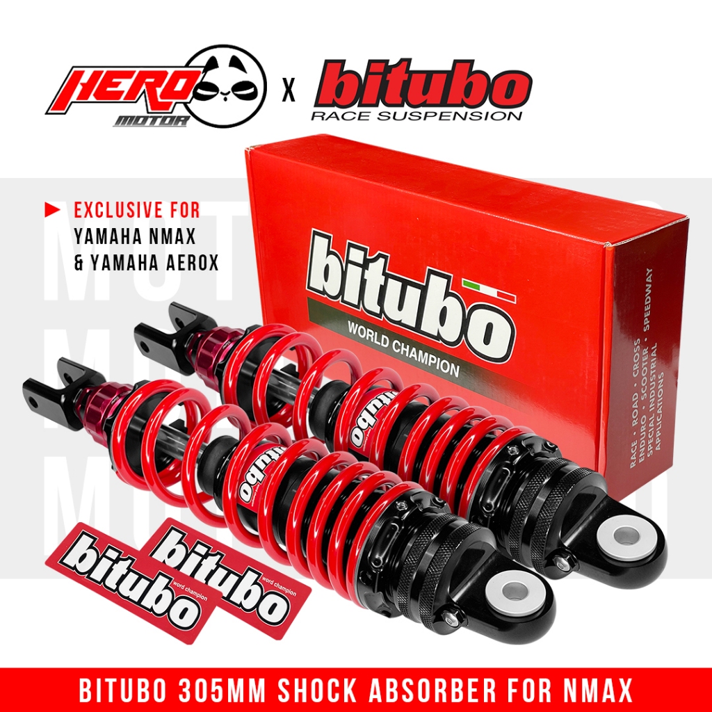 Bitubo 305mm Rear Shock Absorber For Nmax & Aerox Threaded Adjustable
