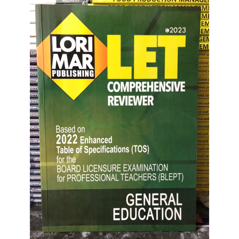 Let Comprehensive Reviewer General Education (Lorimar) | Shopee Philippines