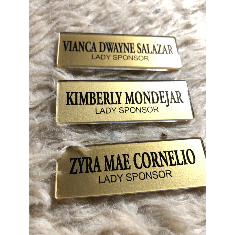 Namepin Nameplate 3x1 Magnetic | Shopee Philippines