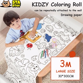 10m Length White Drawing Easel Paper Roll Art Craft for Kids Drawing Art  Sketch Paint Painting