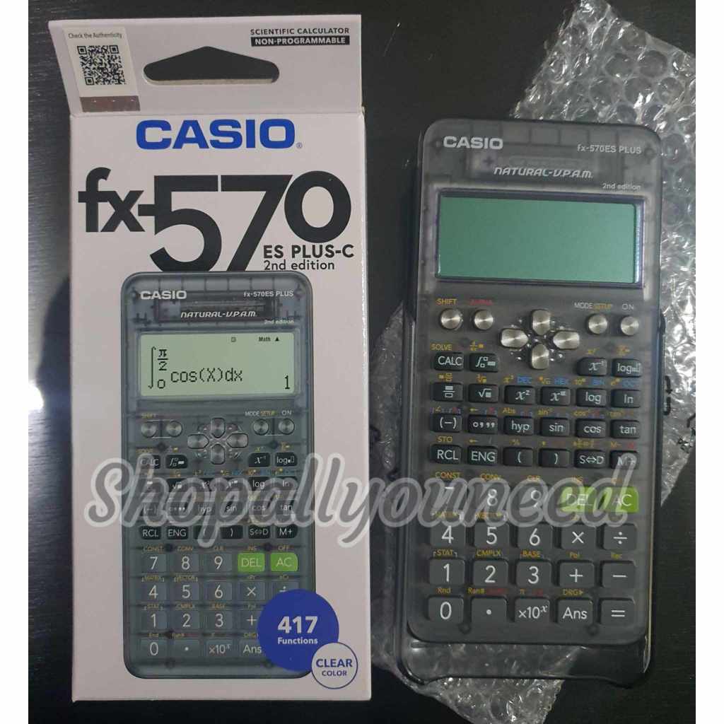 CASIO FX570ESPLUS 570ESPLUS FX 570ESPLUS FX 570 ESPLUS TRANSPARENT