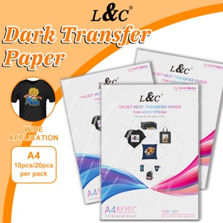 10pcs Laser Heat Transfer Paper (30*21.5 cm) PU Material Self
