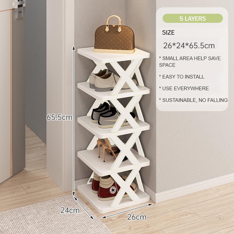 9 Layer White Black Shoe Rack Folding Multi-tier Balcony Shoe Rack ...