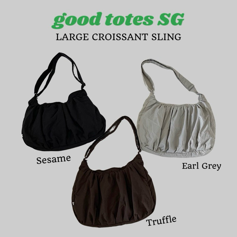 GENUINE Good Totes Singapore Large Croissant Sling Bags ( Crossbody ...